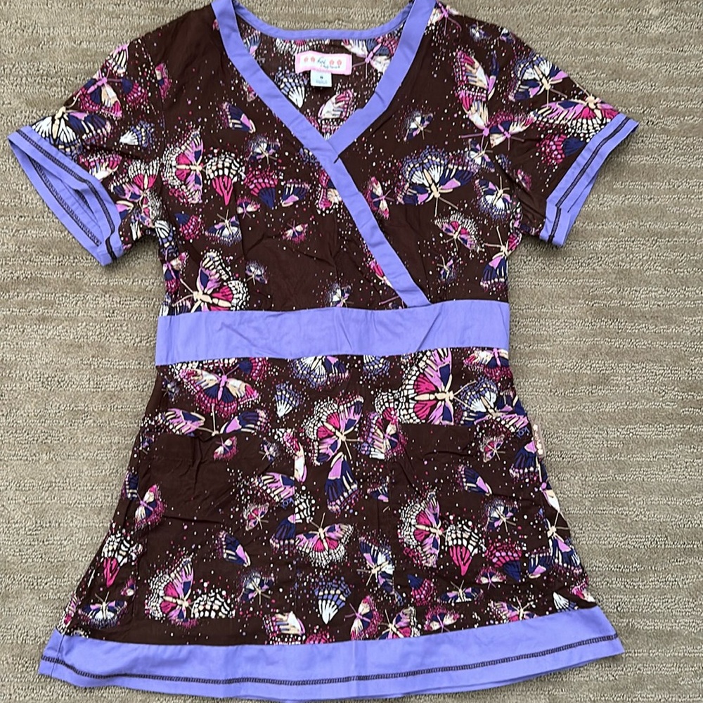 Koi Scrub Top